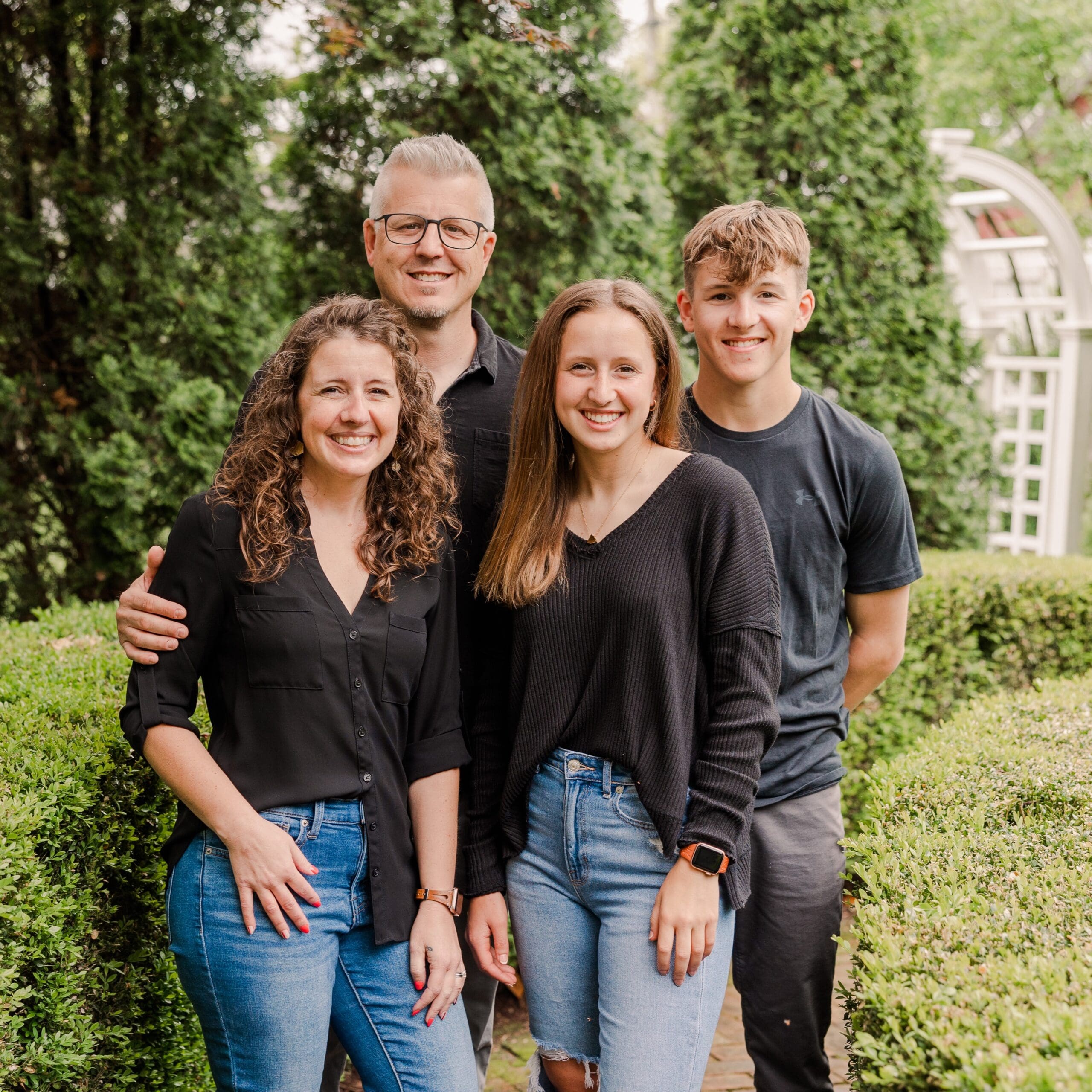 family at the Fisherville Church